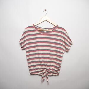 Urban Outfitters Caution To The Wind Women’s Top Size L Red White And Blue